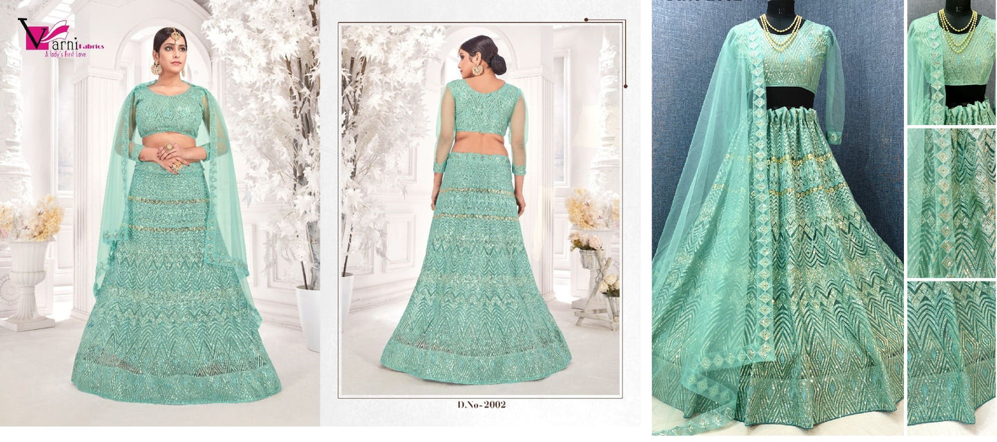 2002 Zeeya Nasrin Varni Fabrics Lehenga Choli