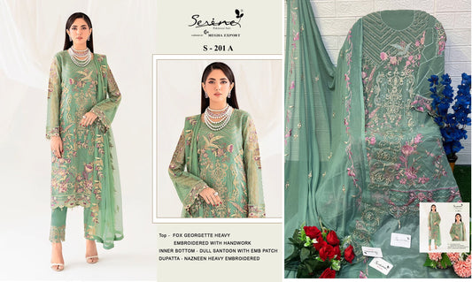 201A Serine Pakistani Salwar Suits