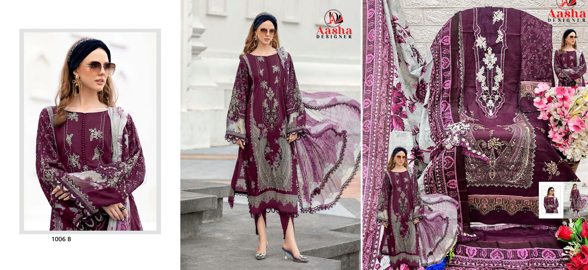 1006B Aasha Designer Pakistani Salwar Suits