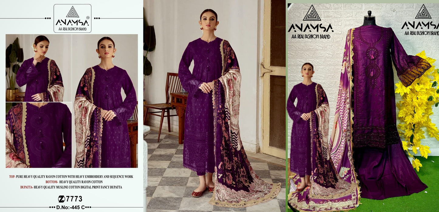 445C Anamsa Pakistani Salwar Suits