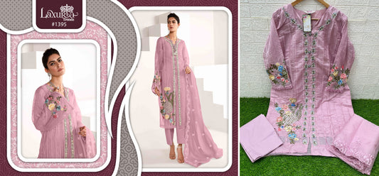 1395Pink Laxuria Trendz Pakistani Readymade Suits
