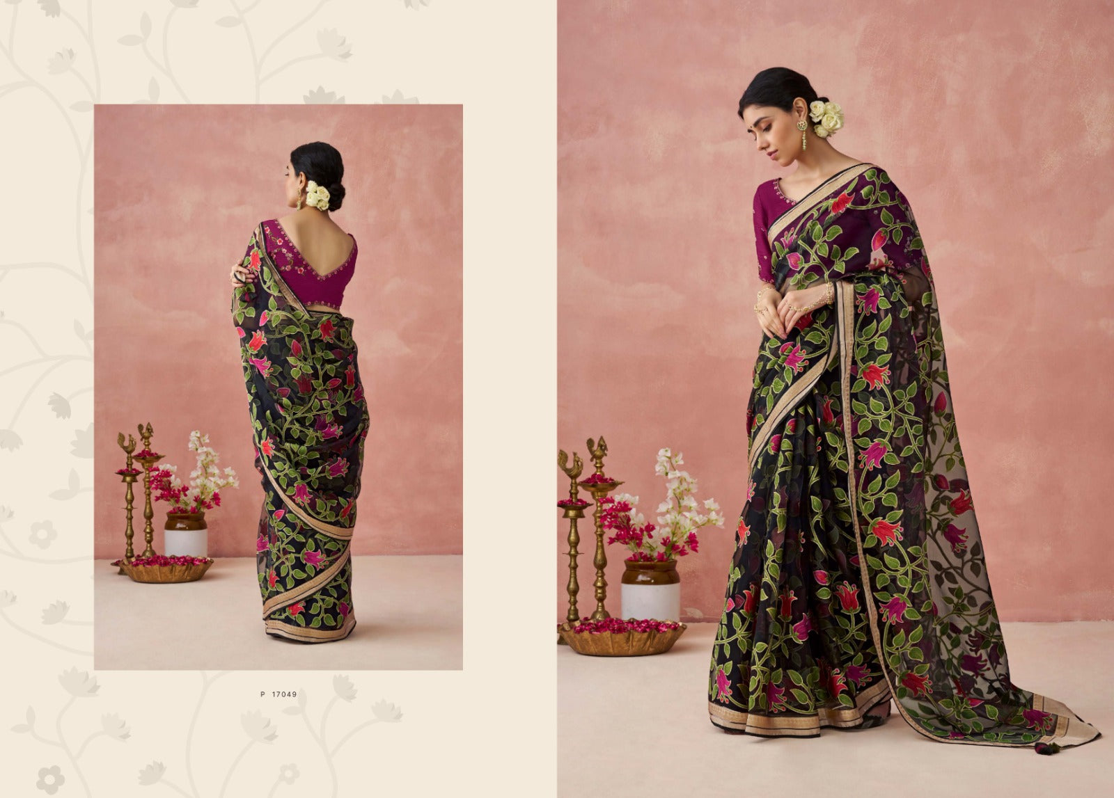 17049 Meera Premium Vol 15 Kimora Sarees