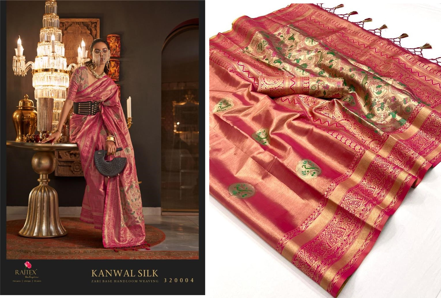 320004 Kanwal Silk Rajtex Sarees