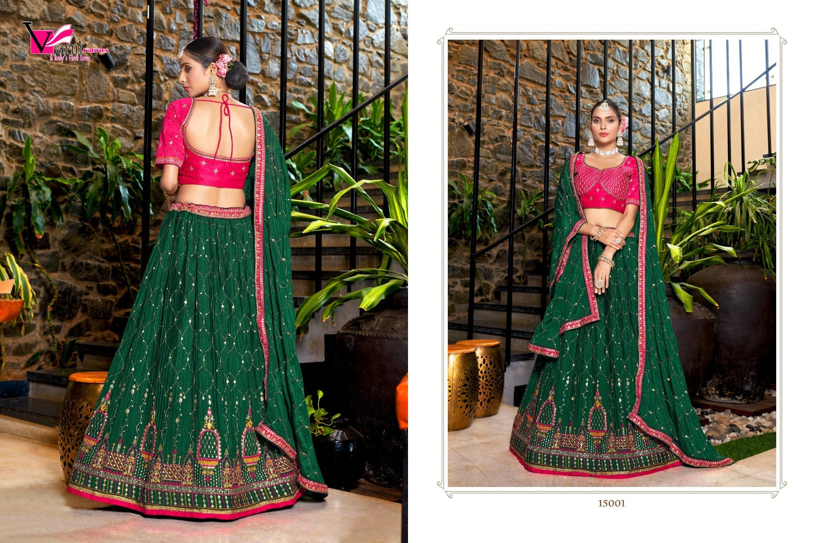 15001 Zeeya Sanskriti Varni Fabrics Lehenga Choli