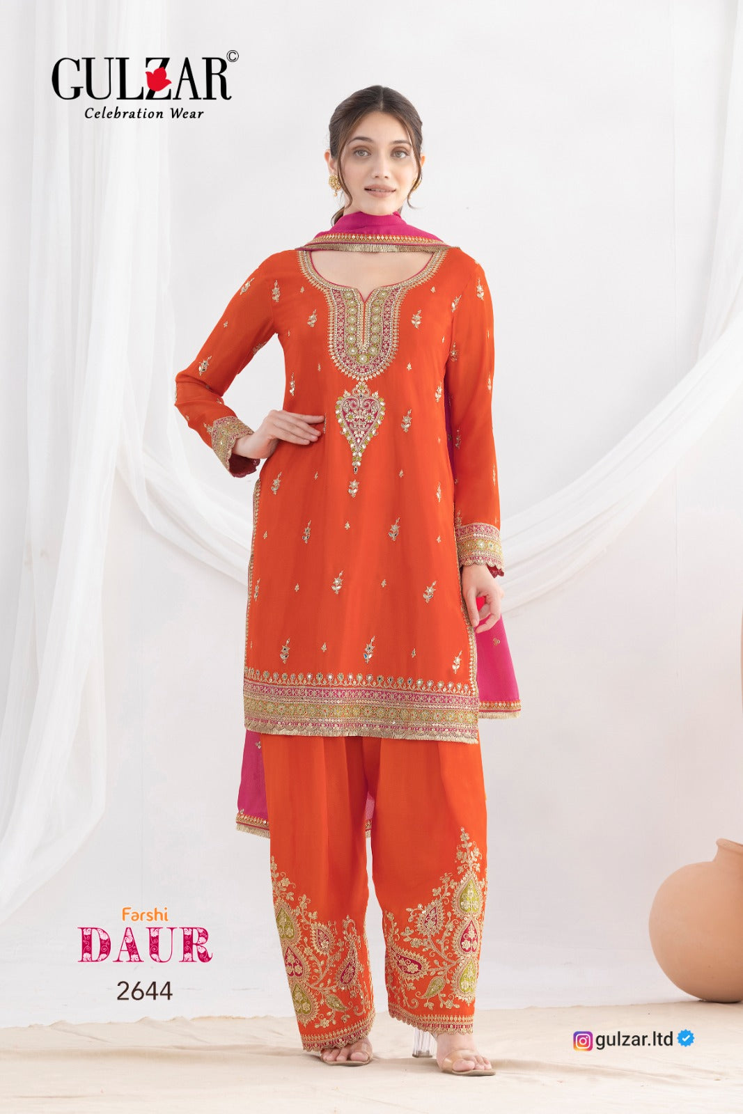 2641 Daur Gulzar Chinon Readymade Suits