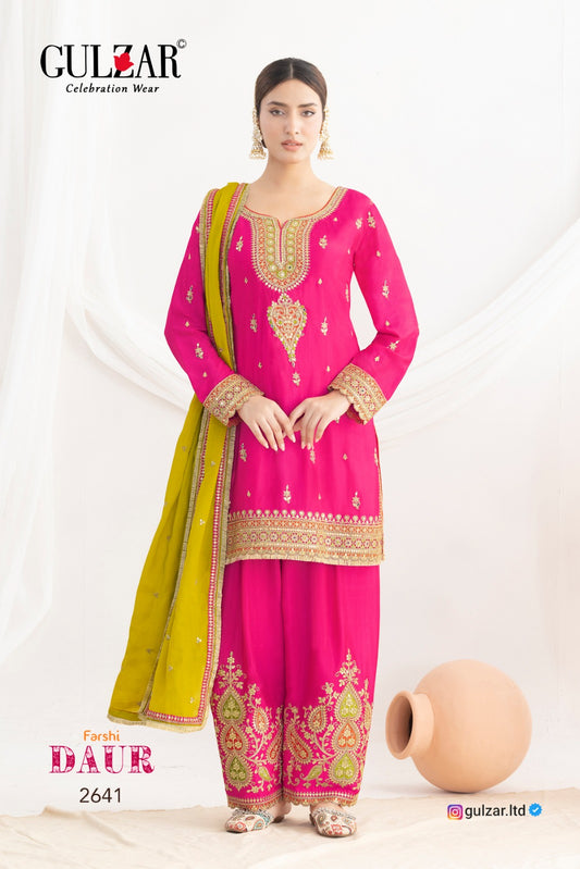2642 Daur Gulzar Chinon Readymade Suits