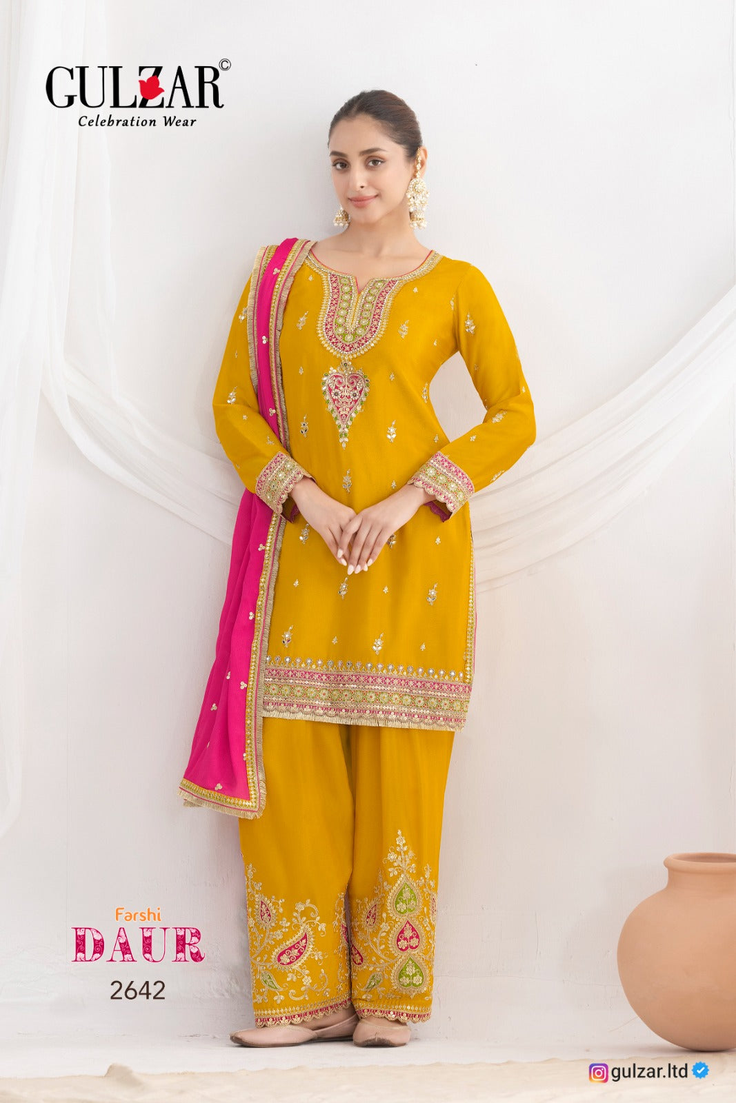 2643 Daur Gulzar Chinon Readymade Suits