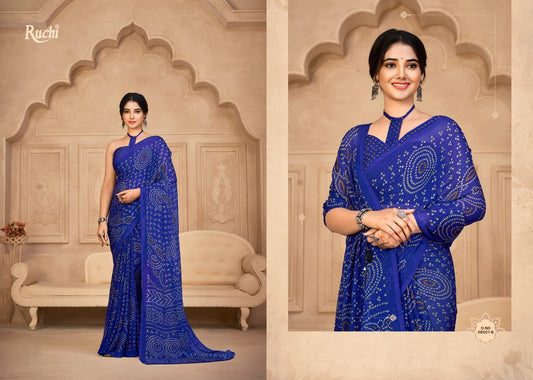 26501B Star Vol 134 Ruchi Chiffon Sarees