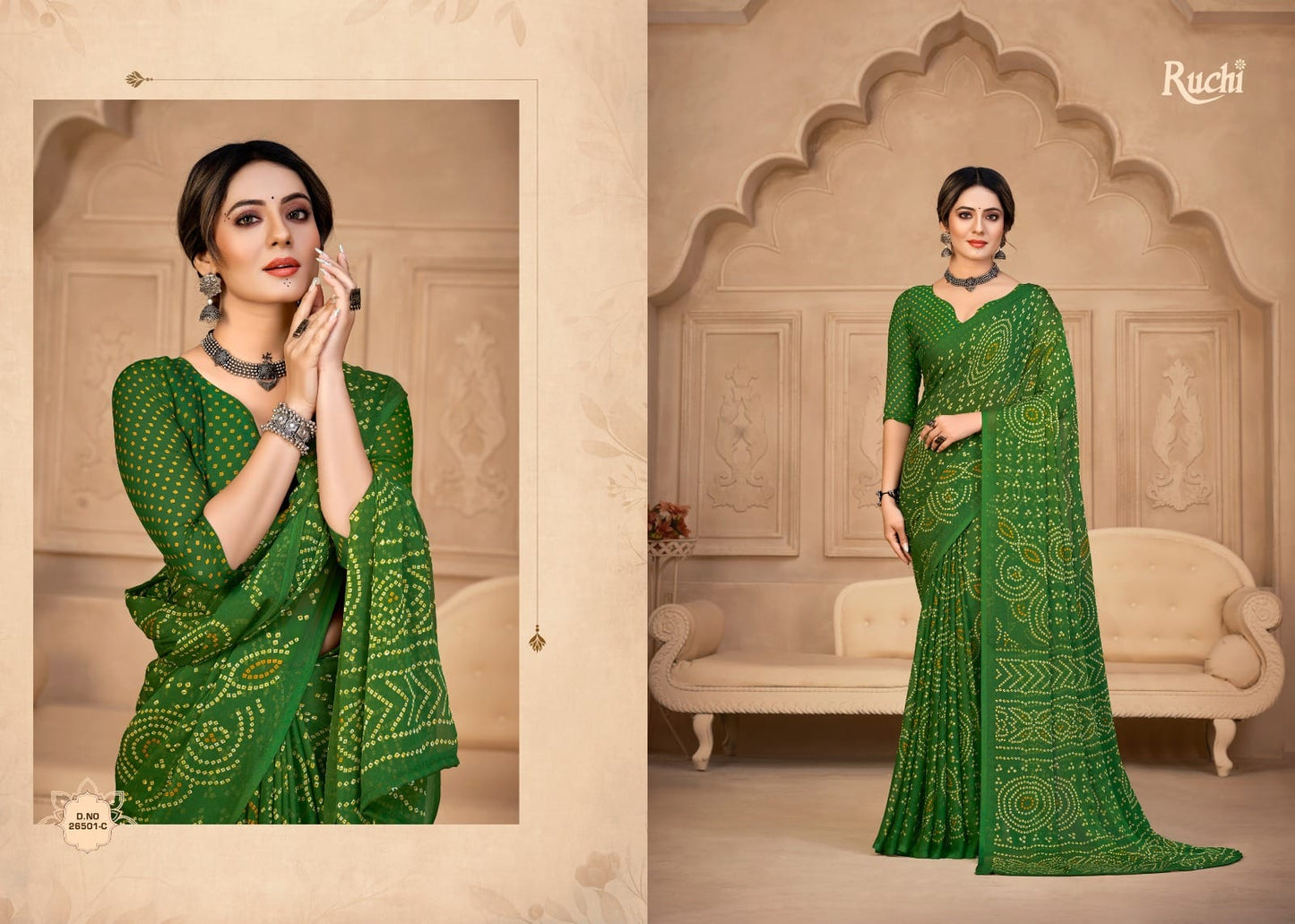 26501C Star Vol 134 Ruchi Chiffon Sarees