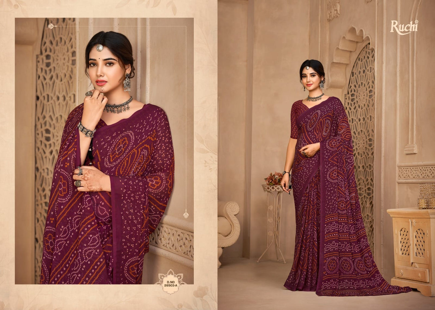 26503A Star Vol 134 Ruchi Chiffon Sarees