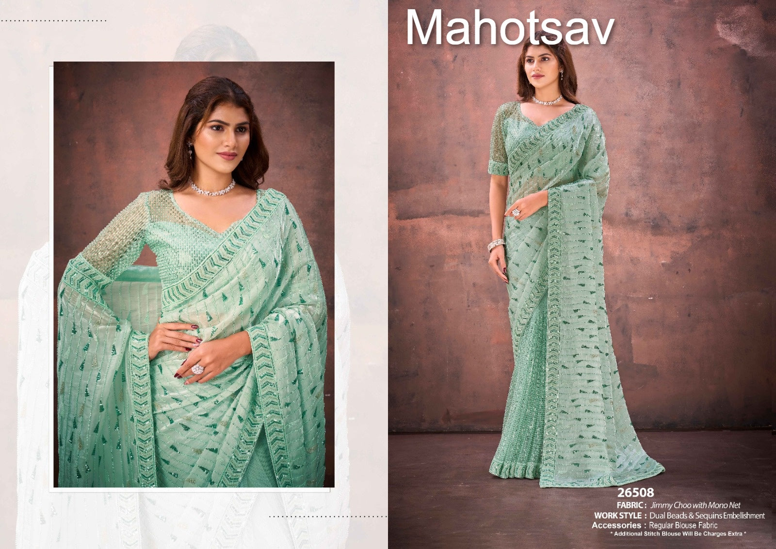 26508 Mohmanthan 26500 Aureliaa Mahotsav Jimmy Choo Sarees