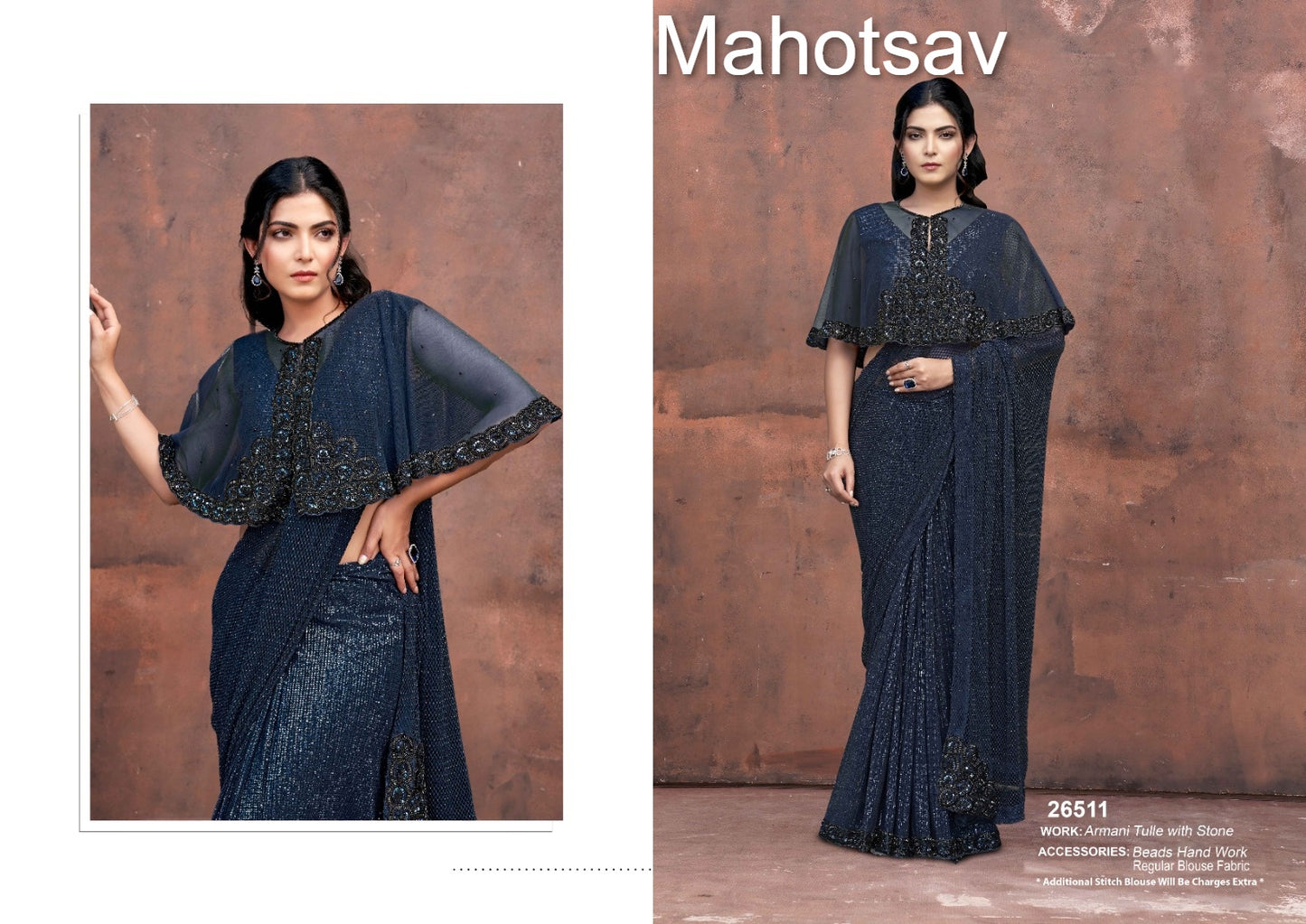 26511 Mohmanthan 26500 Aureliaa Mahotsav Hand Work Sarees