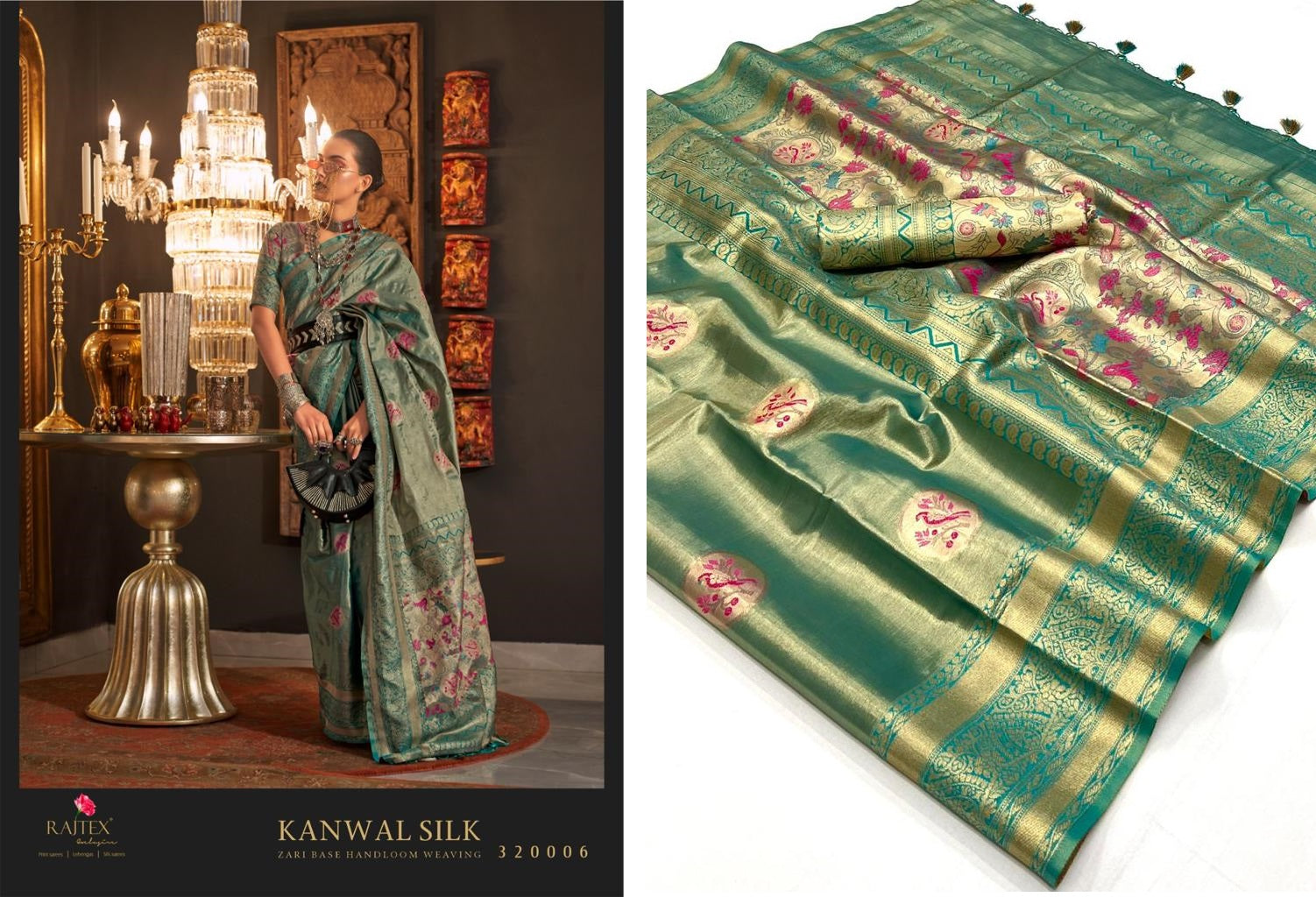 320006 Kanwal Silk Rajtex Sarees