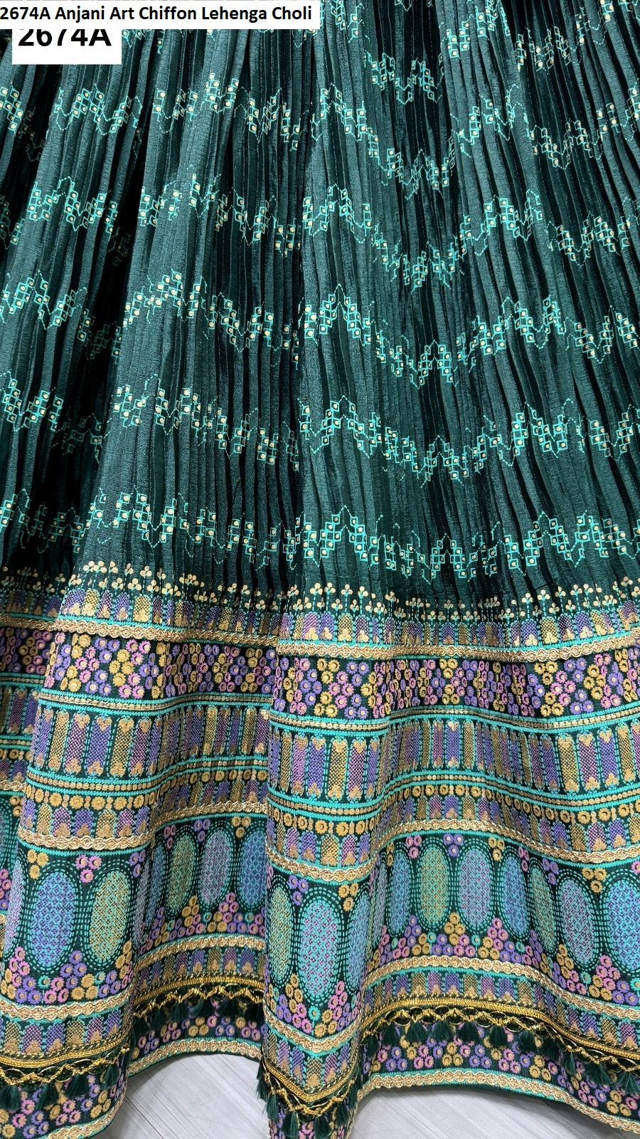 2674A Anjani Art Chiffon Lehenga Choli