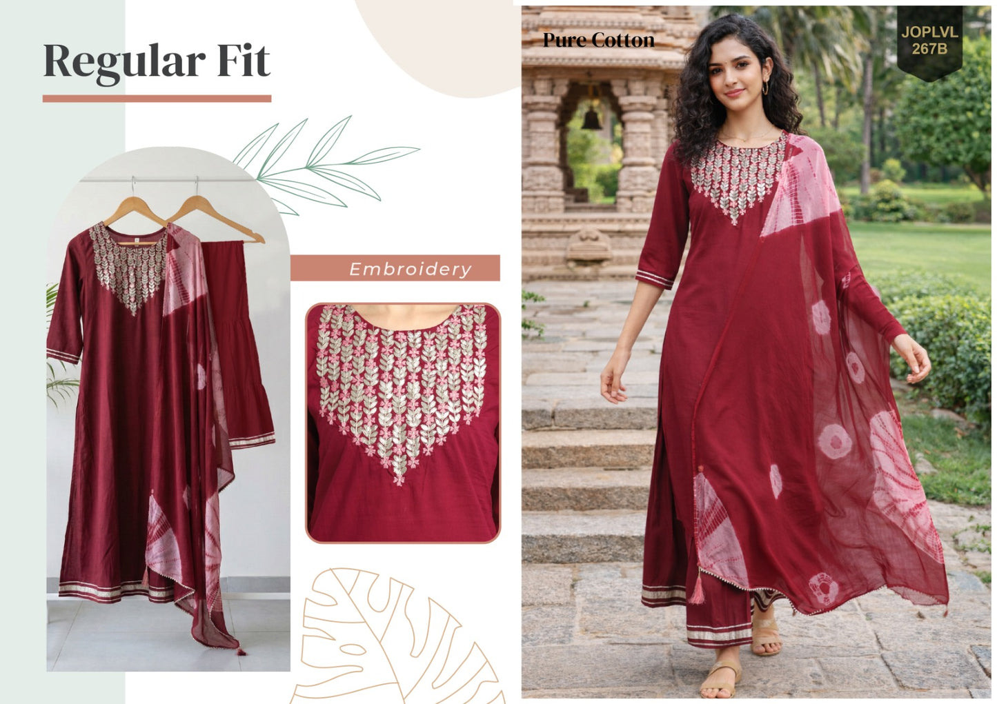 267B Navya Rajnandini Cambric Cotton Readymade Suits