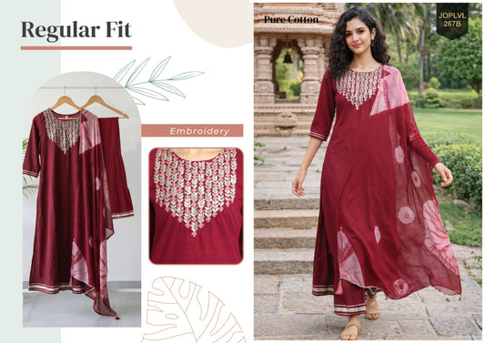 267B Navya Rajnandini Cambric Cotton Readymade Suits