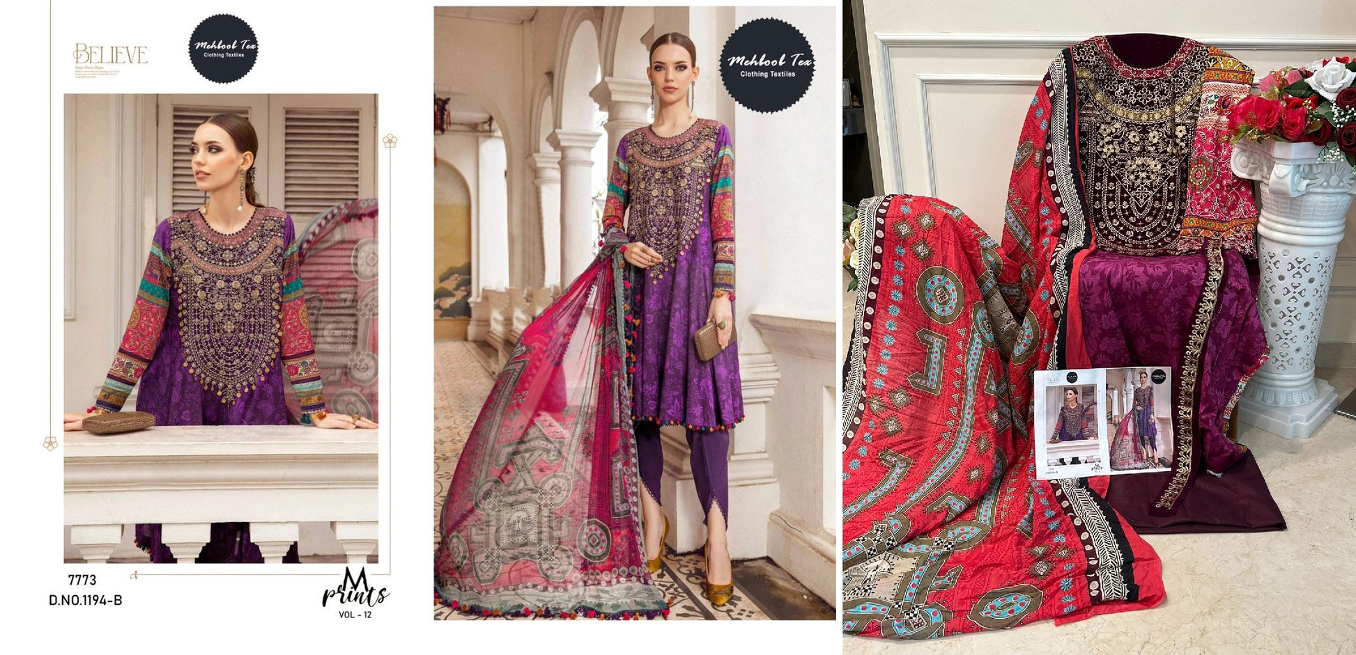 1194B Mehboob Tex Pakistani Salwar Suits