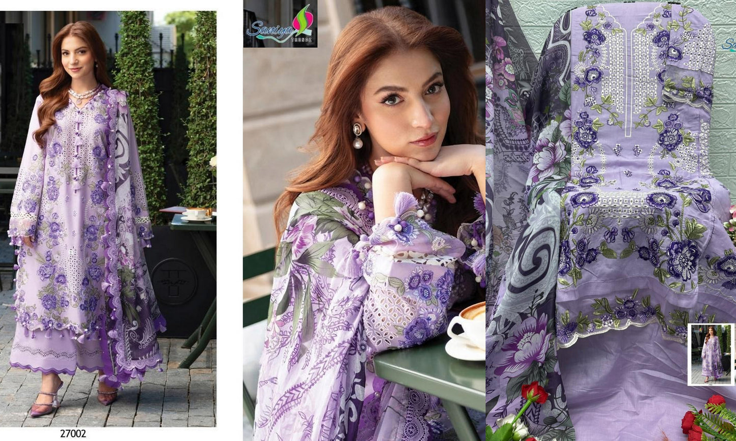 27002 Ombre Vol 27 Saniya Trendz Pure Cotton Pakistani Salwar Suits