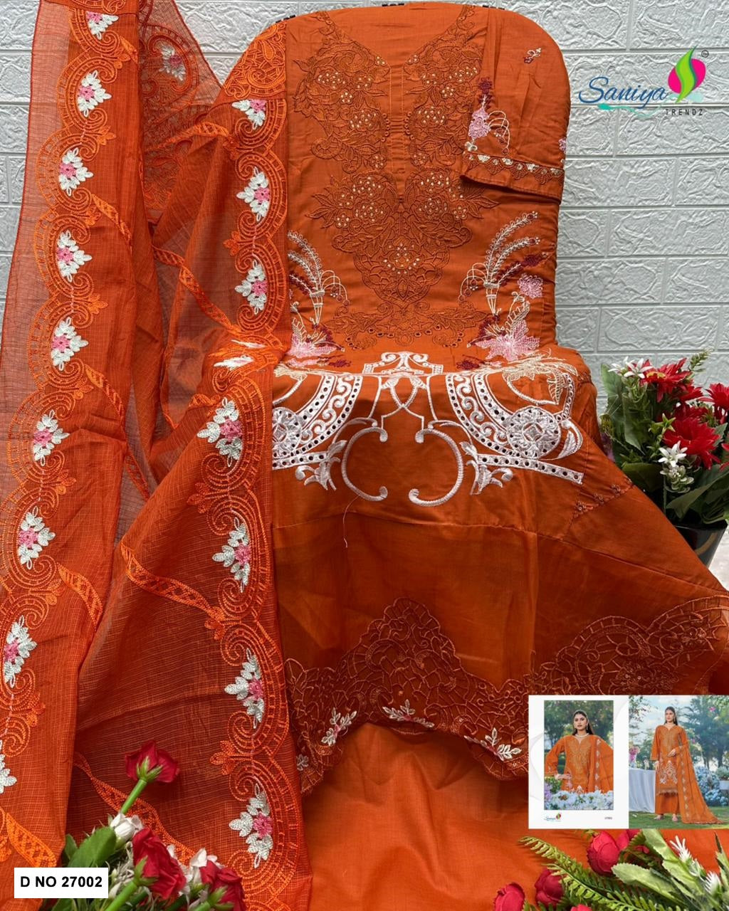 27002 Saniya Trendz Cotton Pakistani Salwar Suits