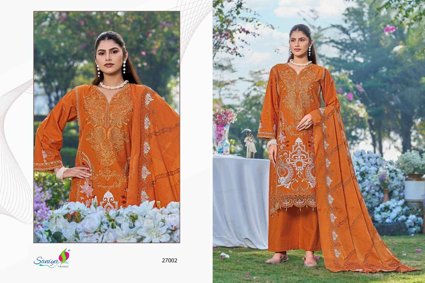 27002 Saniya Trendz Cotton Pakistani Salwar Suits