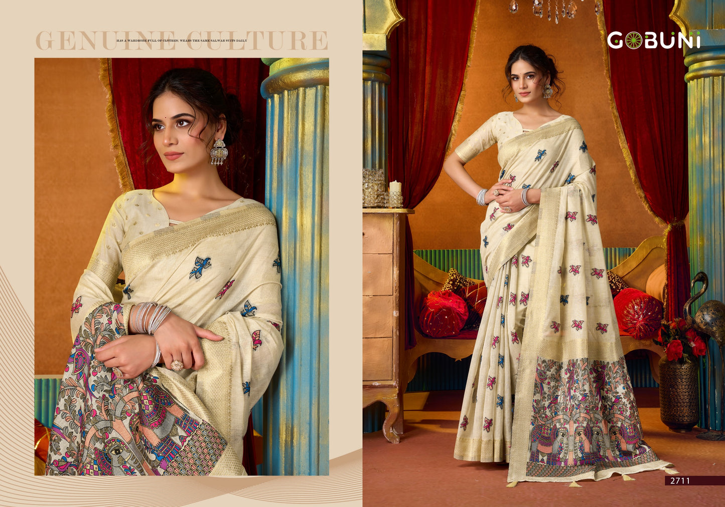 2711 Shruti Vol 2 Gobuni Khadi Cotton Sarees