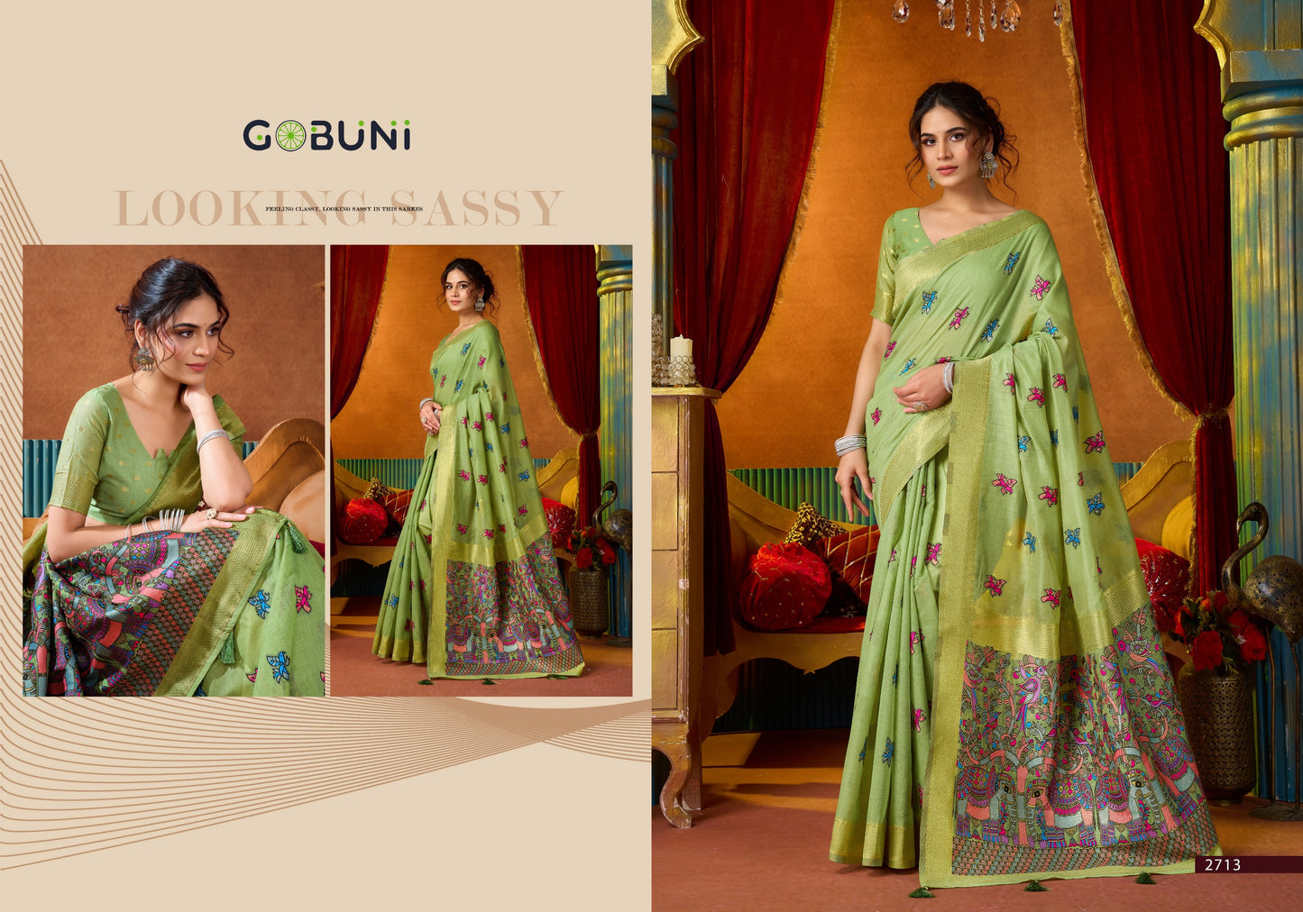 2713 Shruti Vol 2 Gobuni Khadi Cotton Sarees