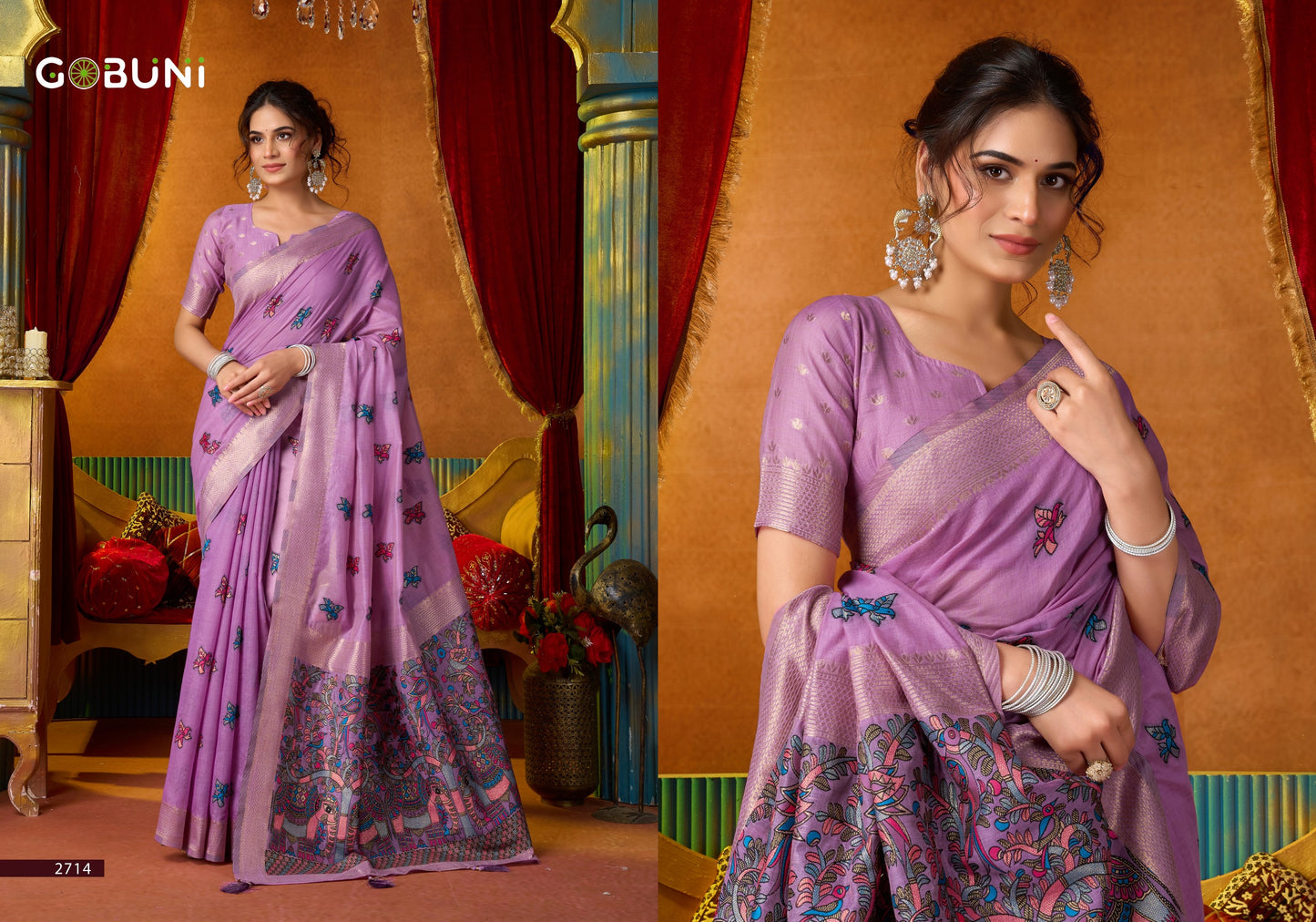 2714 Shruti Vol 2 Gobuni Khadi Cotton Sarees