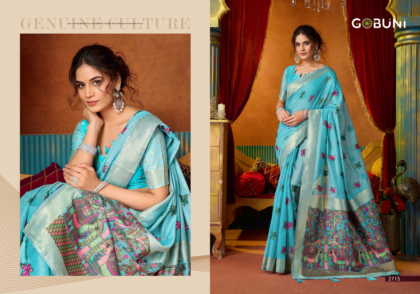 2715 Shruti Vol 2 Gobuni Khadi Cotton Sarees