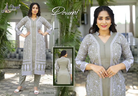 01 Devani Adm Kurti Pant Set