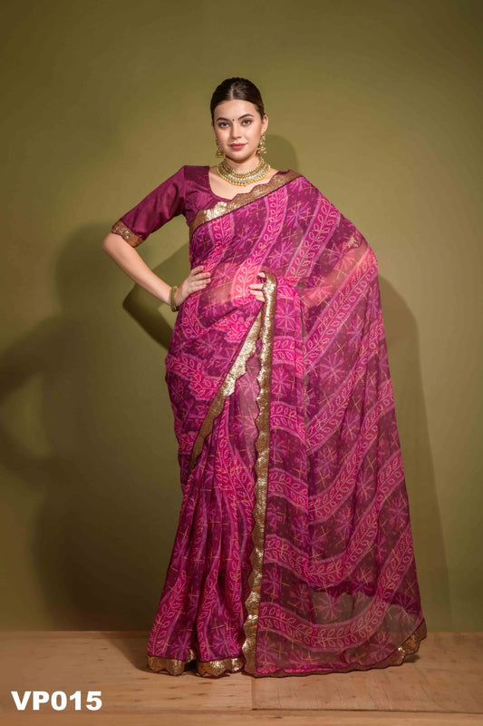 15 Avatar Fashion Berry Sarees