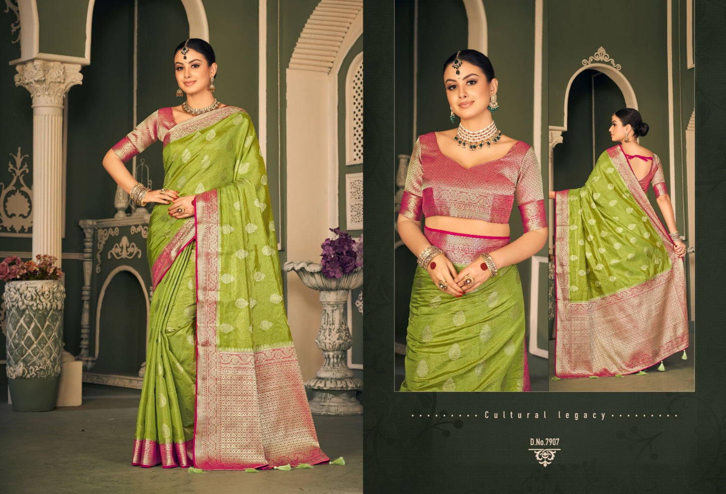 7907 Trisha Royal Pankh Sarees