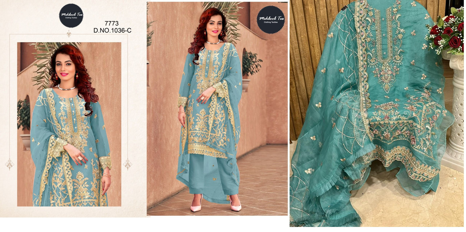 1036C Mehboob Tex Pakistani Salwar Suits