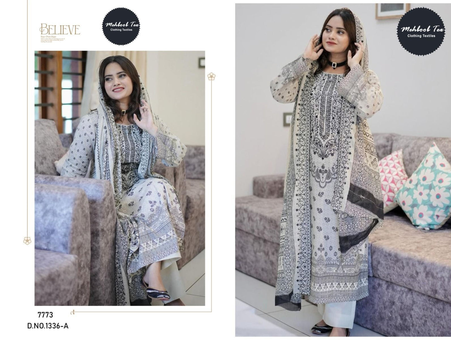 1336A Mehboob Tex Pakistani Salwar Suits