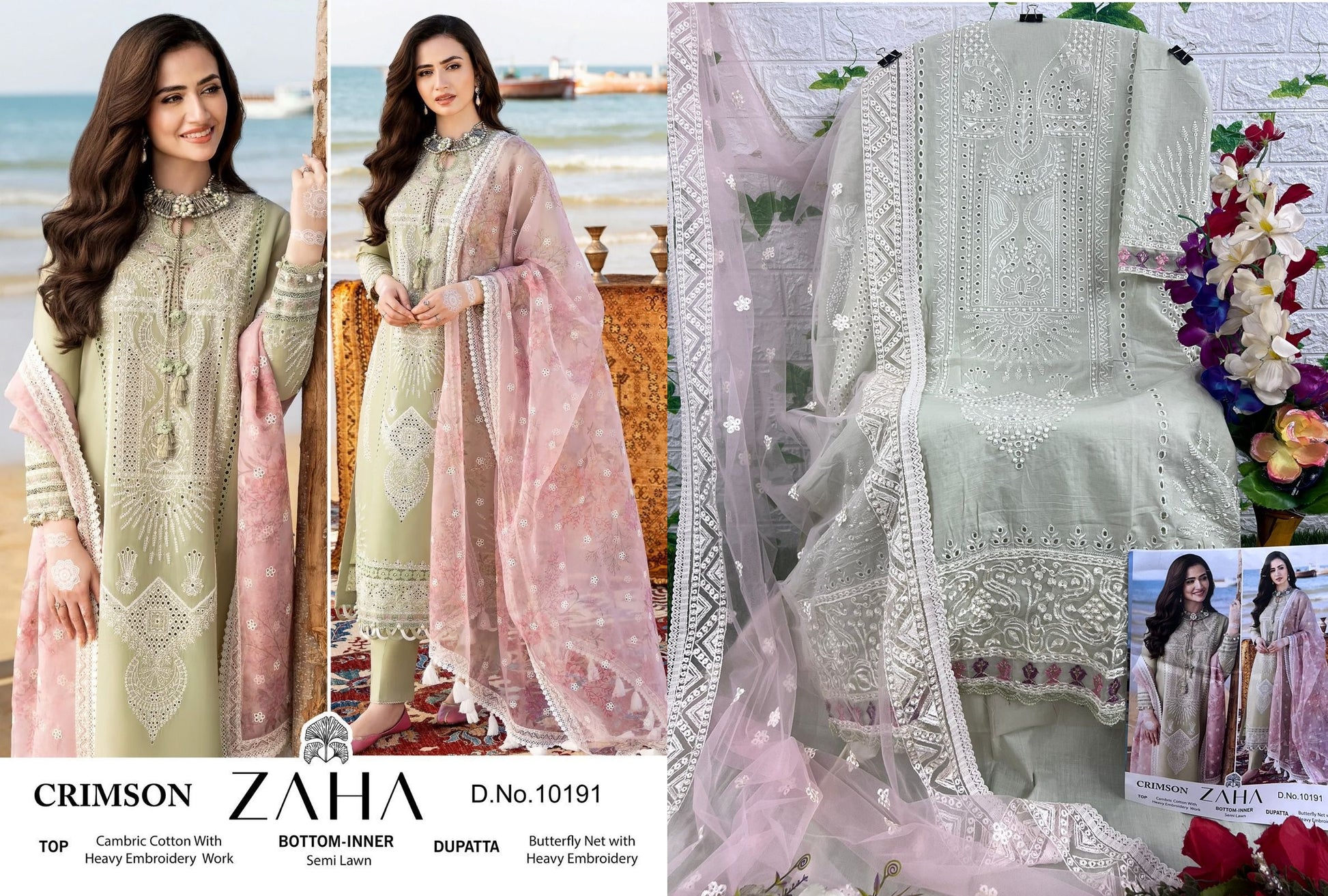 10191 Zaha Pakistani Salwar Suits
