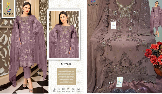 824D Safa Creation Pakistani Salwar Suits