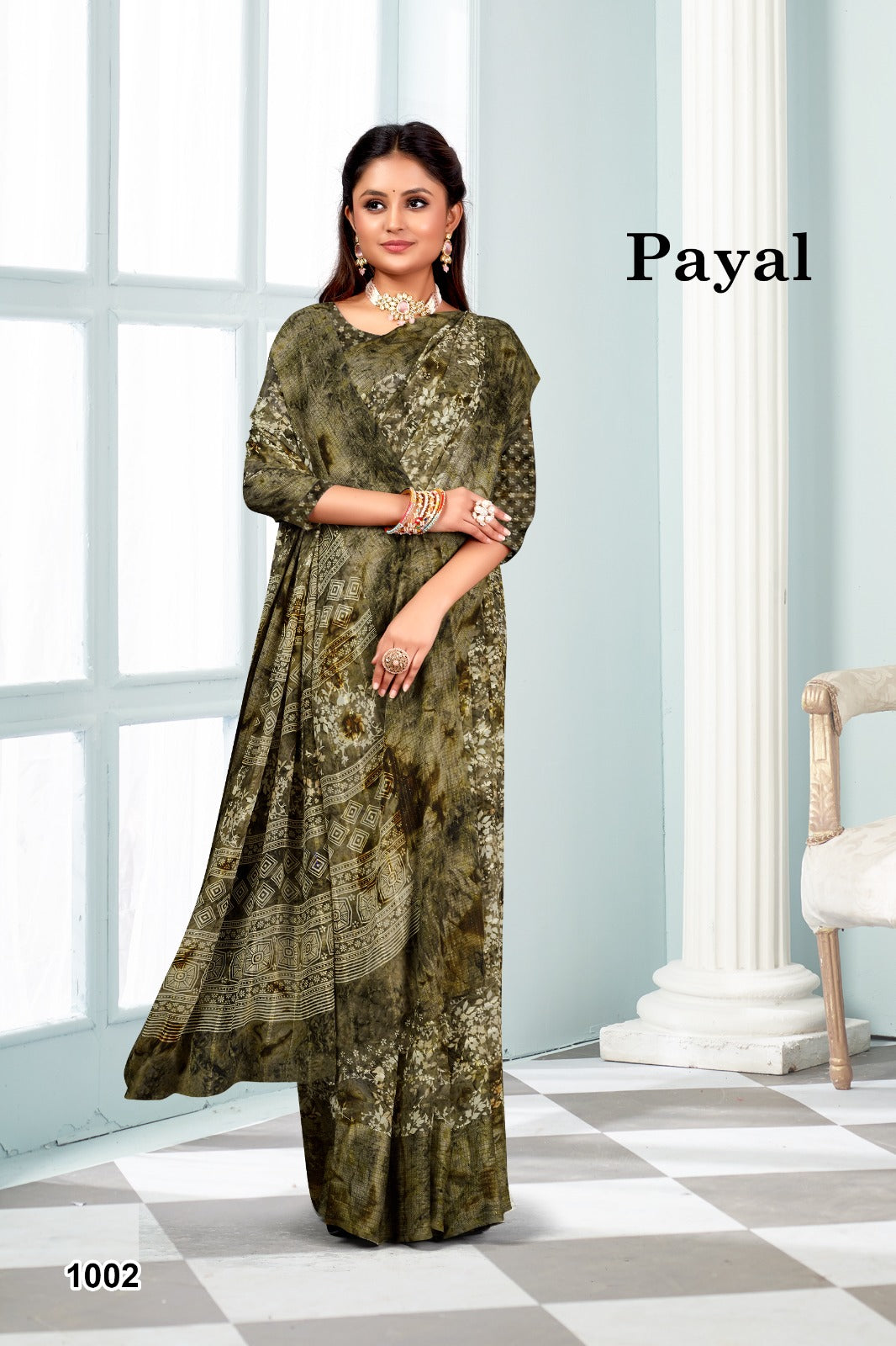1002 Payal Mahamani Creation Sarees