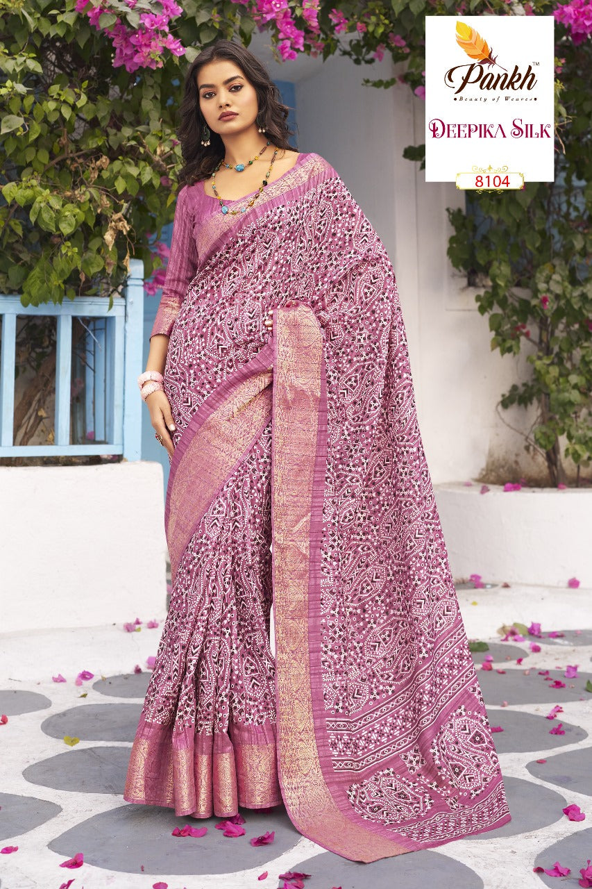 8104 Deepika Silk Pankh Sarees