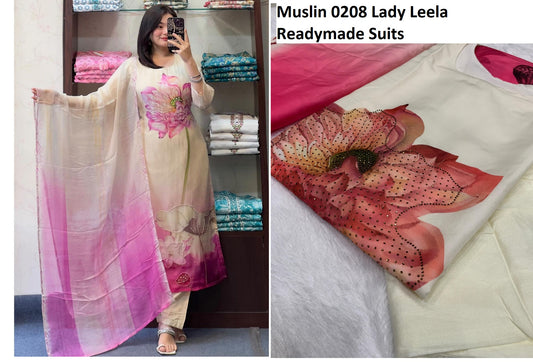 Muslin 0208 Lady Leela Readymade Suits