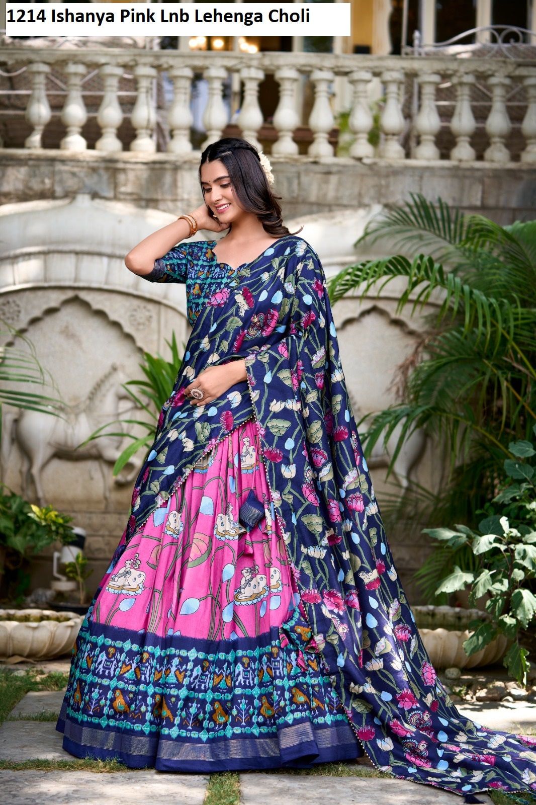 1214 Ishanya Pink Lnb Lehenga Choli