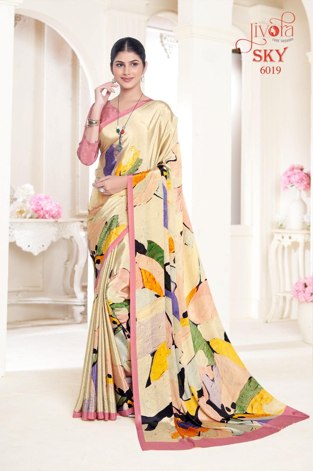 6019 Sky Jivora Sarees