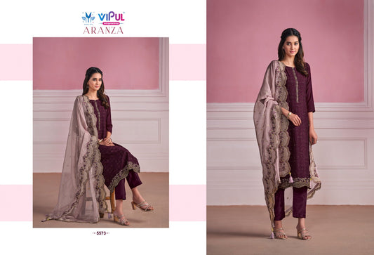 5573 Aranza Vipul Unstitched Suits