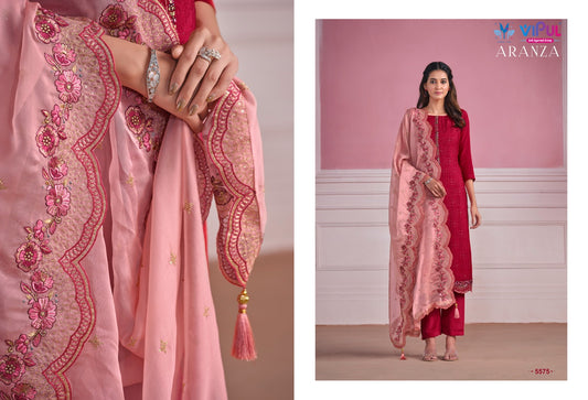 5575 Aranza Vipul Unstitched Suits