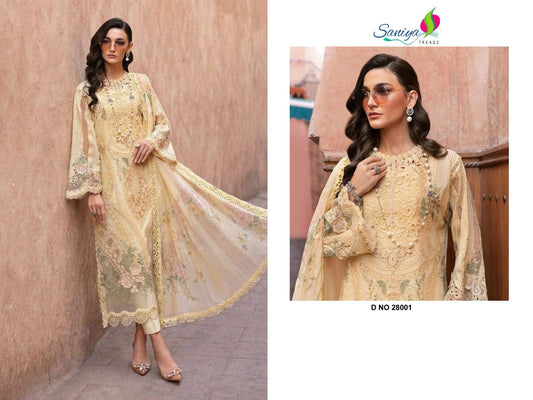 28001 Saniya Trendz Embroidery Pakistani Salwar Suits
