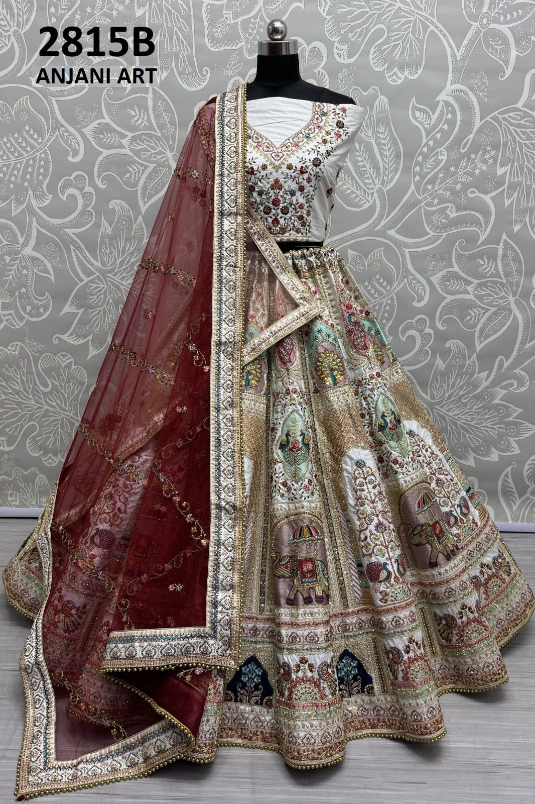 2815B Anjani Art Silk Lehenga Choli
