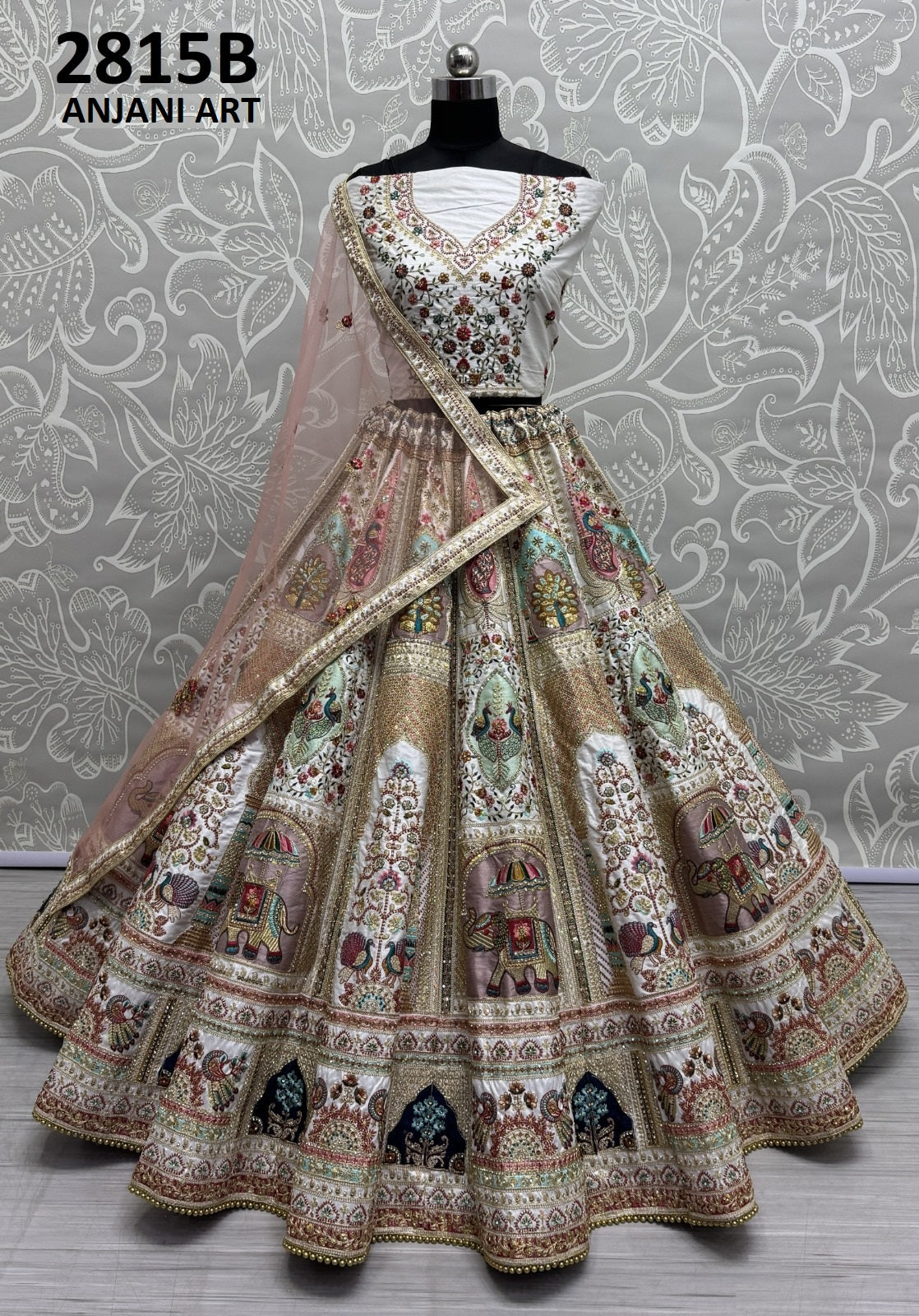 2815B Anjani Art Silk Lehenga Choli