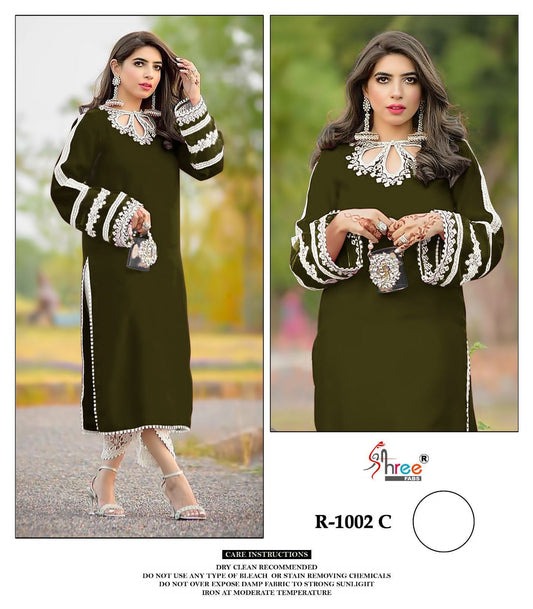 R-1002-C Shree Fabs Pakistani Readymade Suits