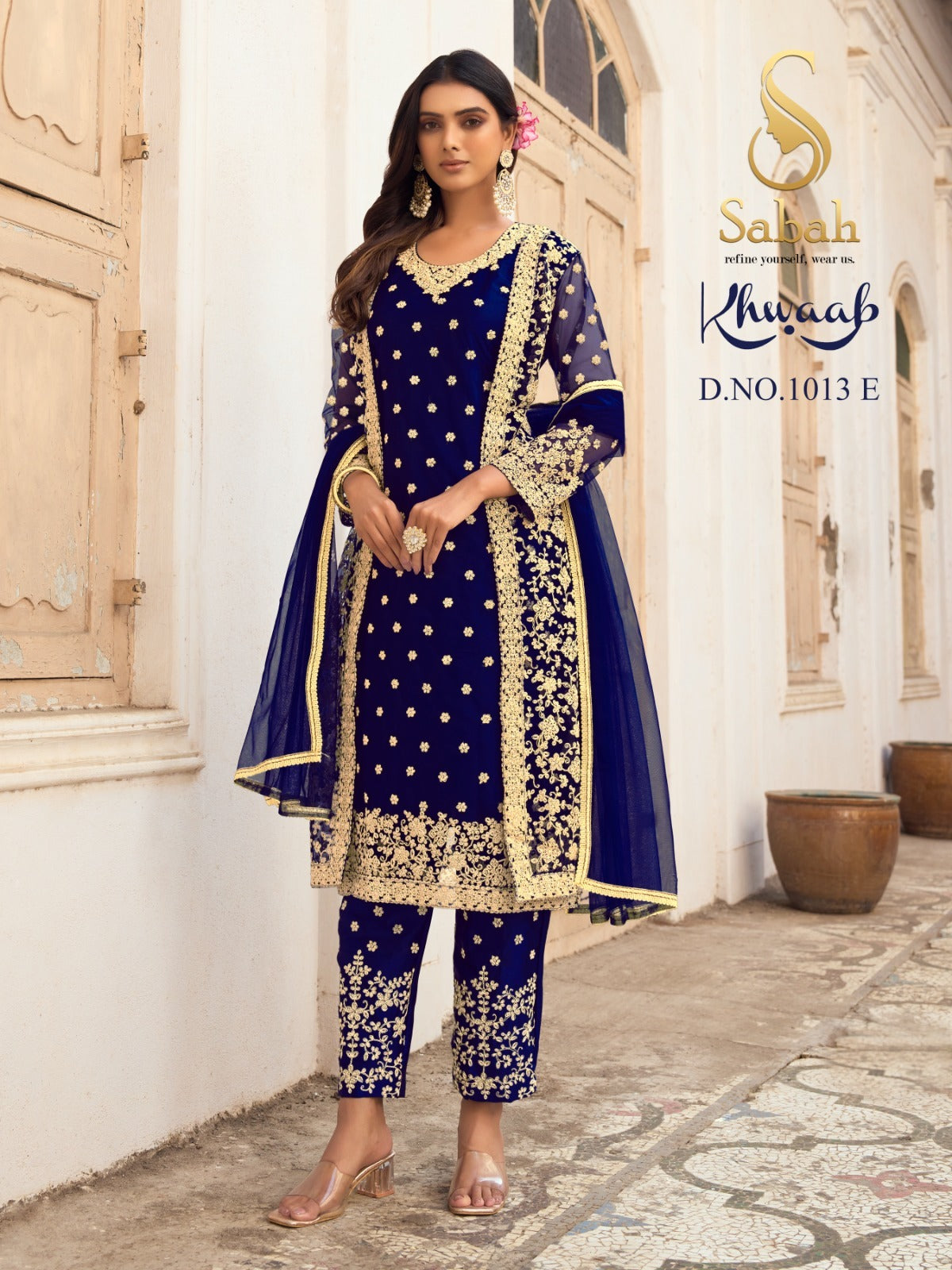 1013E Khwaab Sabah Unstitched Suits
