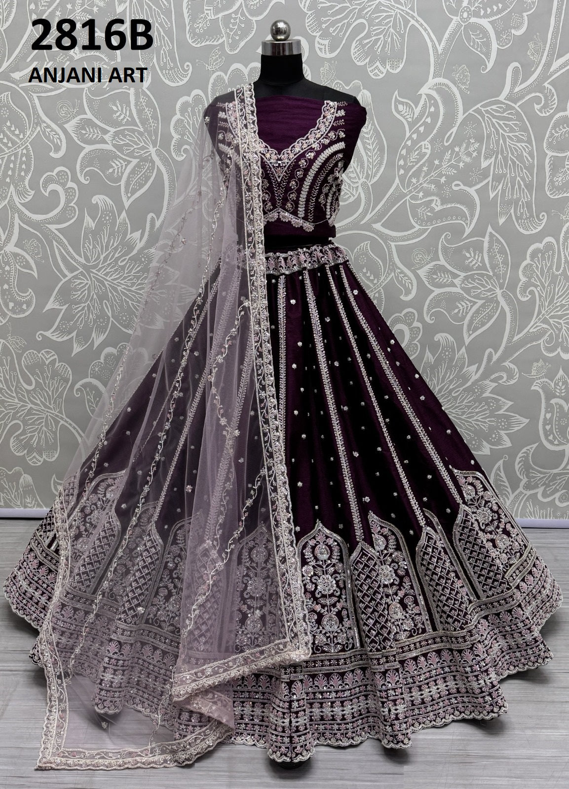 2816B Anjani Art Silk Lehenga Choli