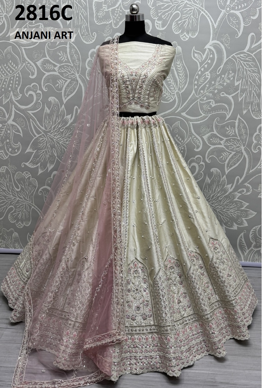 2816C Anjani Art Silk Lehenga Choli