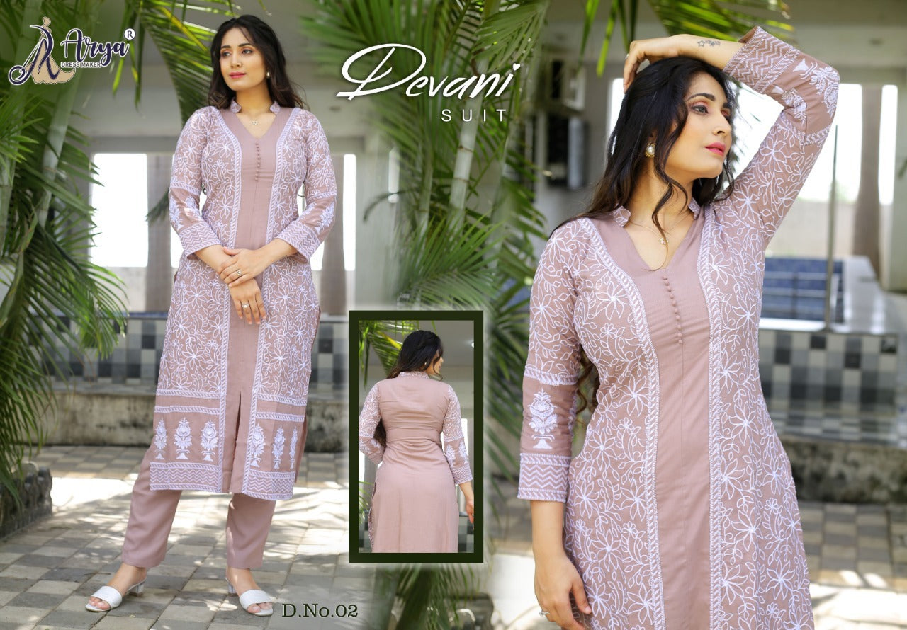 02 Devani Adm Kurti Pant Set